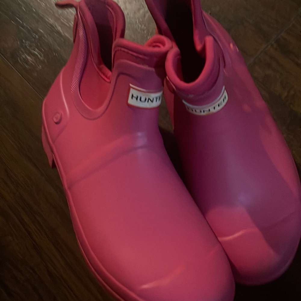 Hunter rain boots worn twice